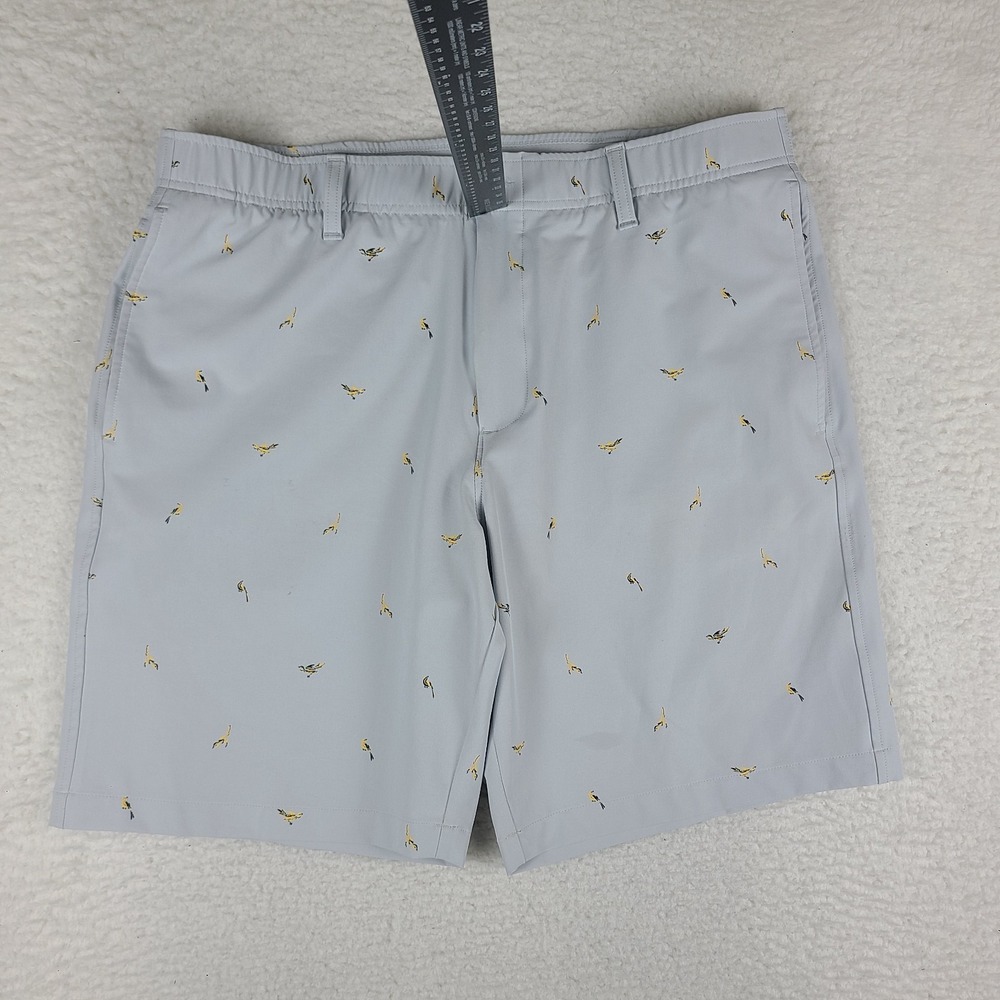 Under Armour Shorts Mens 38 Light Gray 9" Inseam Casual Chino Performance Golf *